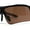 Carbon Fiber Print / Brown, variant on Mens 90s Wrap Baseball Half Rim Sport Driving HD Lens Sunglasses Carbon Fiber Print