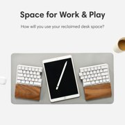 NocFree Wireless Split Mechanical Keyboard Tactile RGB Lighting Foam with Wooden Wrist Rest