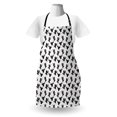 thumbnail image 3 of Cactus Apron, Monochrome Saguaro Succulent Botanical Continuous Pattern Plain Background, Unisex Kitchen Bib with Adjustable Neck for Cooking Gardening, Adult Size, Charcoal Grey White, by Ambesonne, 3 of 4