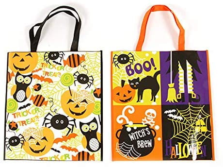 Emoji Halloween Treat Loot Party Tote Bag 16" x 14" 