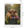 thumbnail image 2 of Diamond Art Kits for Adults, Cow With Bright Garden Blooms 5D Diamond Painting Kits for Adults Beginners, DIY Full Drill Diamond Painting, Gem Art and Crafts 12x16, 2 of 7