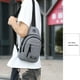 thumbnail image 5 of Bolsa de mensajero de los hombres Correa para el hombro Bolsa de mensajero de pecho con agujero USB y auriculares Agujero Senderismo Mochila Multiusos, 5 of 8