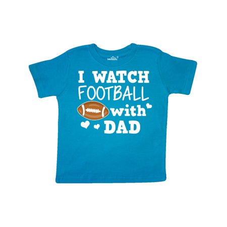 

Inktastic I Watch Football with My Dad Gift Toddler Boy or Toddler Girl T-Shirt