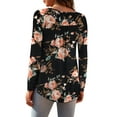 thumbnail image 4 of a.Jesdani Womens Plus Size Long Sleeve Tunic Tops Casual Floral Henley Shirts m-4x, 4 of 8