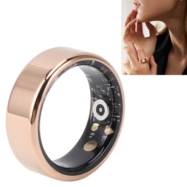 Smart Ring Health Tracker, R11 Fitness Tracker Ring Built in Pedometer and Multi Sports Modes for Women Men, IP68 Waterproof, Wearable Sleep Tracking Ring for for IOS