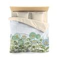 thumbnail image 1 of Sunflower Field Microfiber Duvet Cover in Aqua, 1 of 3