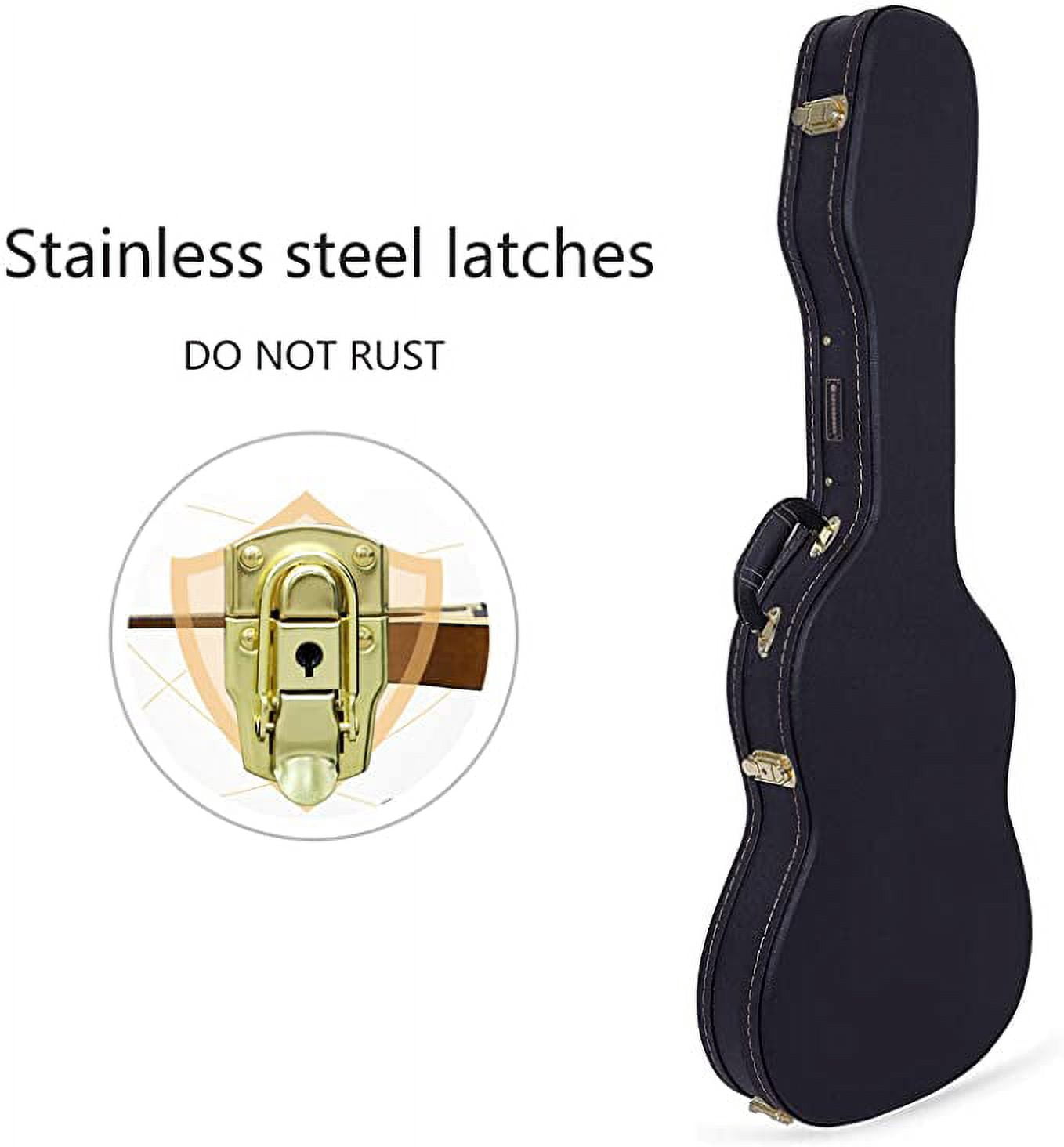 Crossrock Telecaster and Stratocaster Style Electric Guitar Wooden Hard Case
