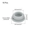 thumbnail image 3 of Uxcell 16Pcs Tapones de agujero de bloqueo de silicona, ranura estrecha de 13mm 2mm para sellos impermeables de cocina en gris, 3 of 7