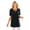 Black, variant on Plus Size Criss Cross Tee