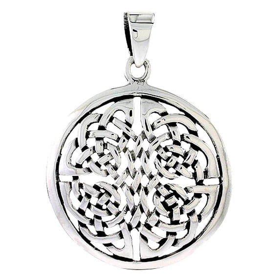 Sterling Silver Celtic Knot Charm, 1 1/4 inch