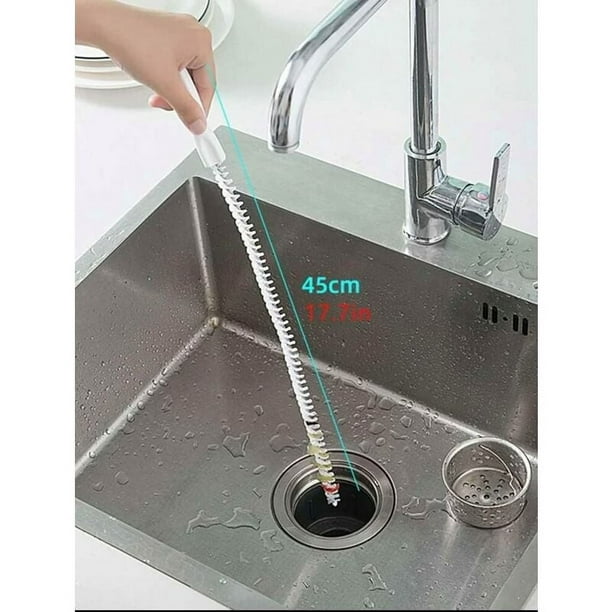 Desatascador de desagüe de fregadero, grifo de agua espumoso retráctil de alta elasticidad para una navegación flexible en tuberías, aspecto exquisito, ayudante doméstico multiusos para cocina y baño