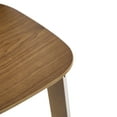 thumbnail image 5 of Christopher Knight Home Minimalist Bar Stools with Curved Backrest, Walnut Finish, Set of 2, 5 of 9