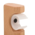 thumbnail image 4 of Curtain Rod Holder Bathroom Curtain Pole Bracket Wooden Shower Curtain Rod Holder, 4 of 7