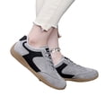 thumbnail image 4 of EKVAHL Women's Retro Orthopedic Sneakers, Lace‑Up Faux Suede Tennis Shoes, Streetwear Daily Commute Hangout Walking Shoes Gray, 4 of 5