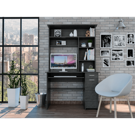 Boahaus Singapore Modern Desk  for Adults  Smokey Oak