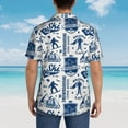 thumbnail image 6 of Daiia Skiing Enthusiast Hawaiian Shirt for Men Gentle Cotton Regular Short Sleeve Casual-XX-Large, 6 of 9