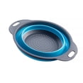 thumbnail image 2 of Cesta de drenaje con mango Colgando Capas Doble Plegables Colador de almacenamiento Escurridor retráctil Organizador de hogar Herramientas Azul grandes Jumpingount HA059235-01, 2 of 7