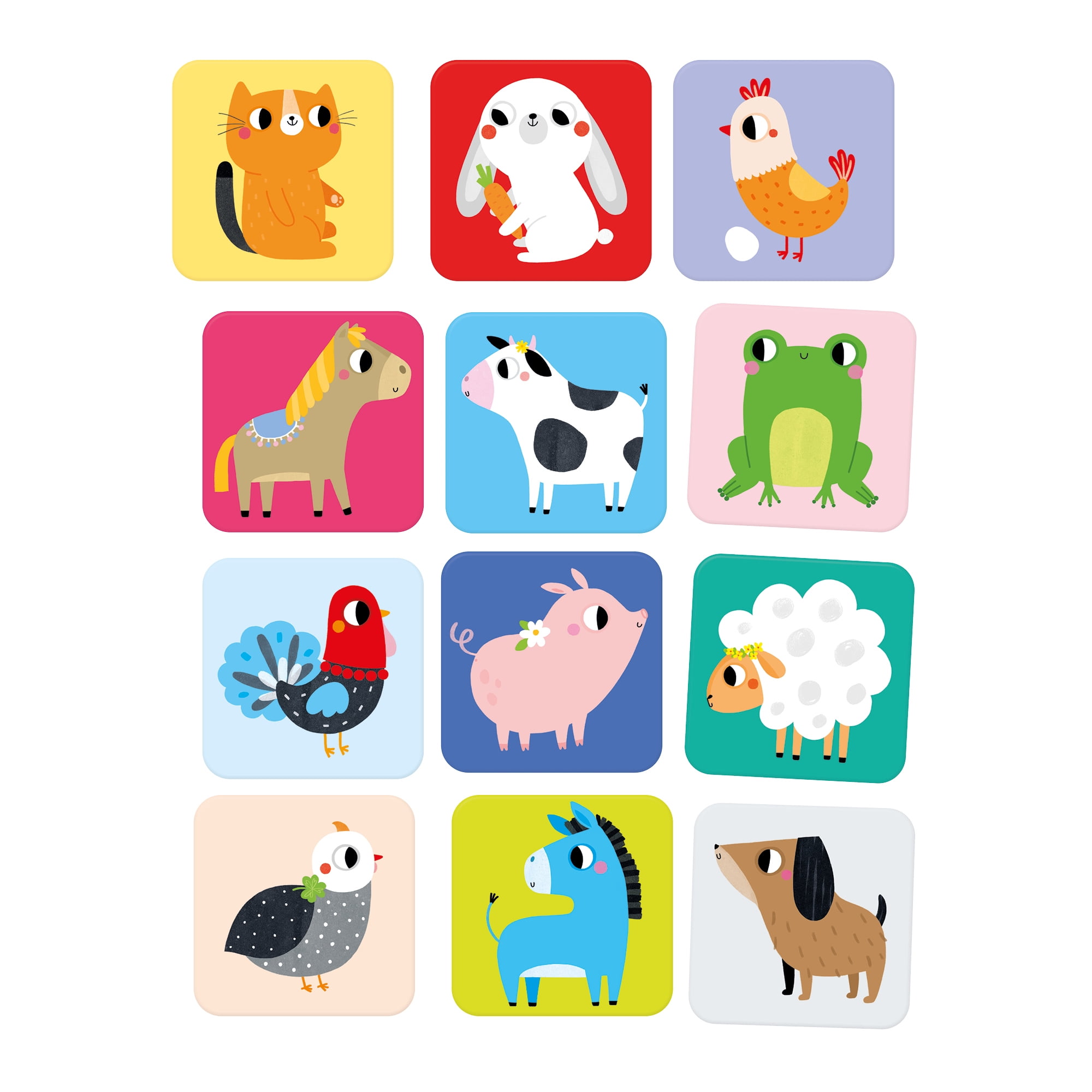 Banana Panda Suuuper Size Memory Game Farm Animals 2+, floor game for toddler