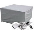 thumbnail image 5 of Funda para muebles de jardín, impermeable, resistente al viento, a los rayos UV, rectangular, tela Oxford 210D, color plateado, 220 x 220 x 85 cm, 5 of 5