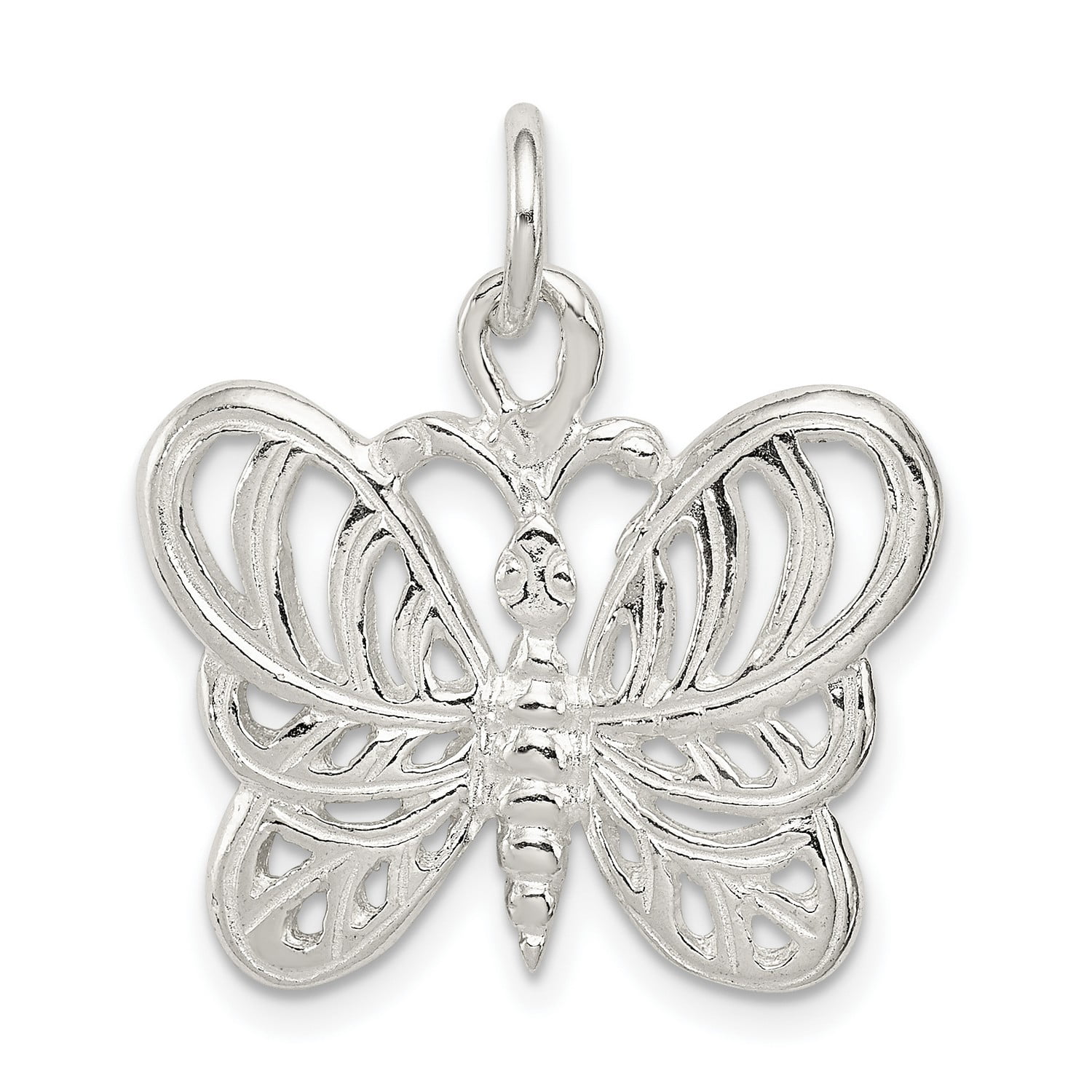 925 Sterling Silver Butterfly Charm Made in USA