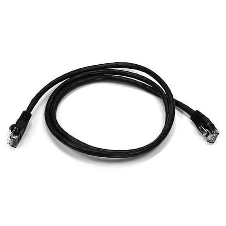 UPC: 0646791370375 | Monoprice Patch Cord Cat 5e Booted Black 3.0 ft. 2132