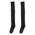 thumbnail image 2 of Opvise Womens Socks Thigh High Stocking Thickened Plush Solid Color Stretchy Super Soft Keep Warm Windproof Autumn Winter Women Over Knee Socks for Daily Wear Dark Gray, 2 of 8