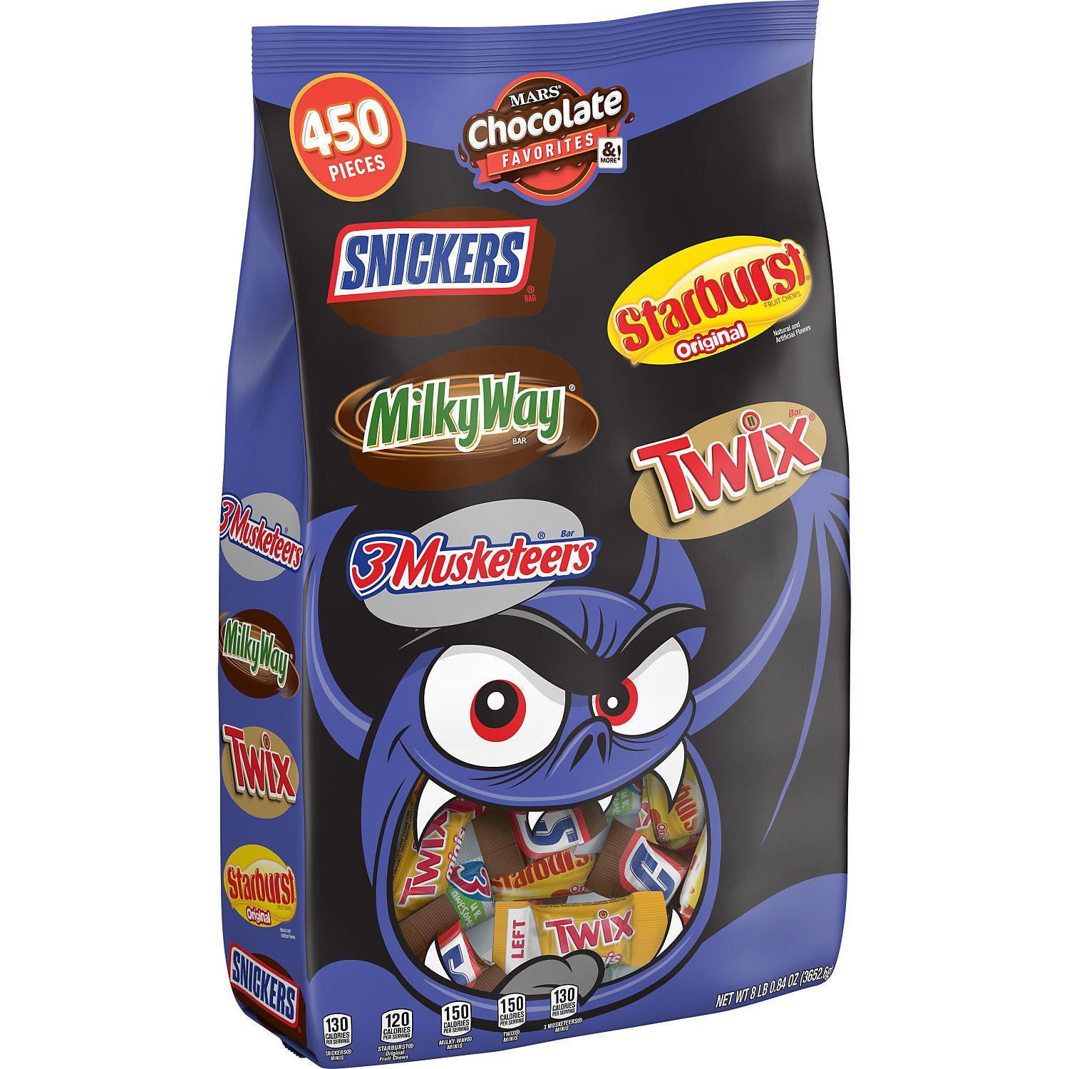 Pre Packaged Halloween Candy Bags Mars Halloween Fun Size Candy Bat Bag (450 ct.) - Walmart.com - Walmart.com