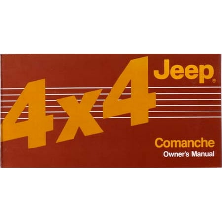 Bishko OEM Maintenance Owner's Manual Bound for Jeep Commanche 4X4