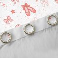 thumbnail image 4 of jejeloiu Cartoon Ballet Shoe Black Out Curtains,Cute Kawaii Bowknot Pattern Curtains Pack of 2 (42x63 Each) For Kids, 4 of 6