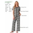 thumbnail image 4 of MINTREUS Pajama Sets for Women Short Sleeve Sleepwear Button Down Pjs Soft 2 Piece Lounge Sets with Pockets, 4 of 7
