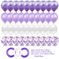 thumbnail image 2 of 40pcs 12inch Purple Latex Air Helium Mixed Balloons Baby Girl Mermaid Birthday Party Decorations Kids Adults Wedding Decor (Purple,12INCH), 2 of 5