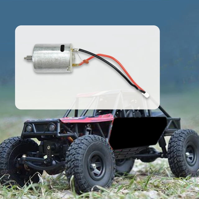 BELOVING RC Car Motor High Performance Professional Sturdy with Cable Silver for 1:18 Cable Length 10 cm