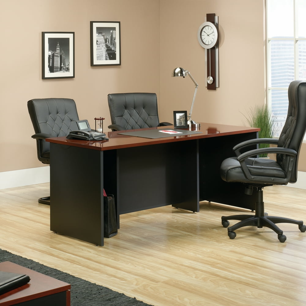 Sauder Via Executive Computer Desk, Classic Cherry Finish