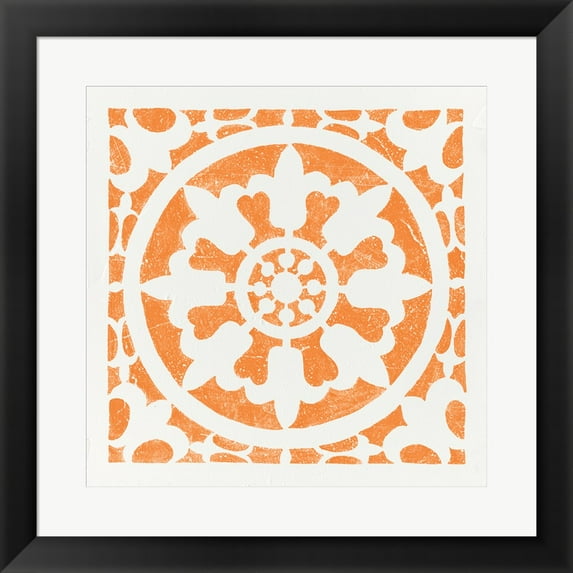Great Art Now Hacienda Tile II by Moira Hershey Framed Wall Art 20"W x 20"H