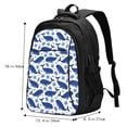 thumbnail image 5 of Wukai Whale Travel Laptop Backpack: Business Water-Resistant Bag with USB Charging Port, Ideal College Backpack for Men & Women, 5 of 6