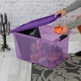 thumbnail image 3 of Sterilite 64 Qt Latching Plastic Storage Container Bin in Purple (18 Pack), 3 of 5