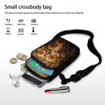 thumbnail image 7 of HELLHERO Small Crossbody Purse Polyester with Zipper Cat in Sunflower Field for Casual Use Adults, 7 of 7