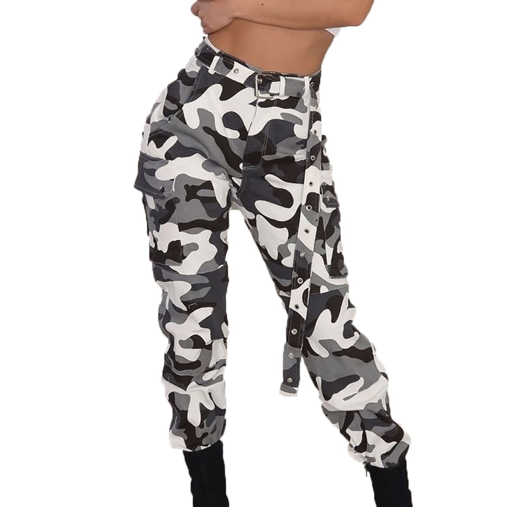 plus size high waisted cargo pants