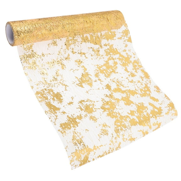 FOMIYES Gold Table Runner for Home Decor Simple Chic Look Polyester Practical for Various Occasions 1 Roll