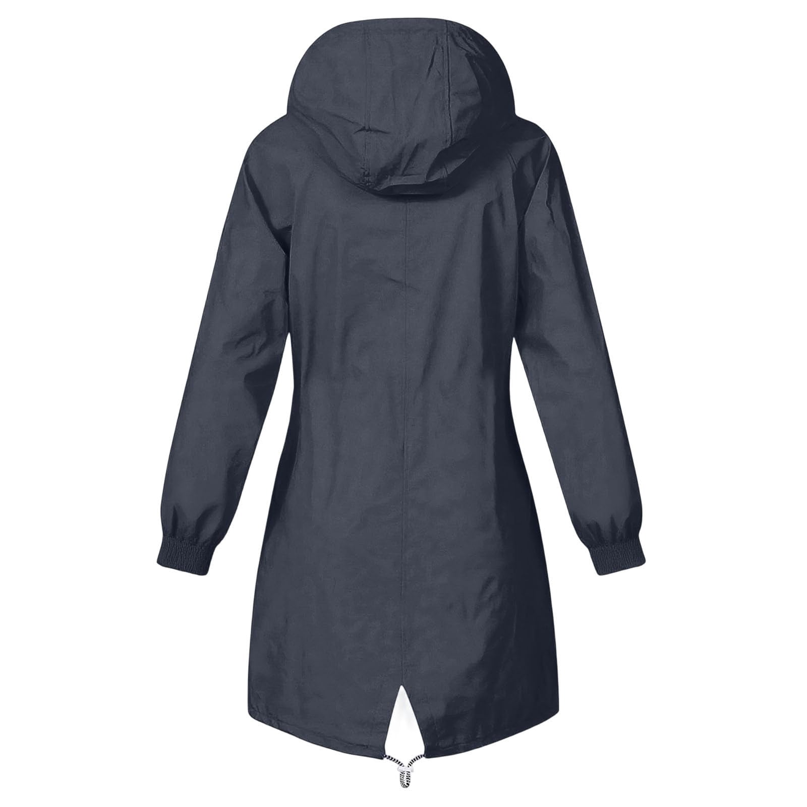 Rain Jackets for Women Waterproof Hooded Long Trench Coats Lined Windbreaker Travel Outdoor Jacket with Pockets