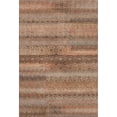 thumbnail image 2 of Addison Rugs Mayfield Premium Machine Washable Transitional Stripes Copper Rectangle Rug, 8' X 10' Machine Washable Transitional Stripes Copper Oversized Sherpa Throw Blanket, 2 of 6