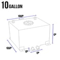 thumbnail image 5 of For 10-Gallon Aluminum Street/Drift/Strip/Racing Fuel Cell Gas Tank with Level Sender and Silver Cap, 5 of 7