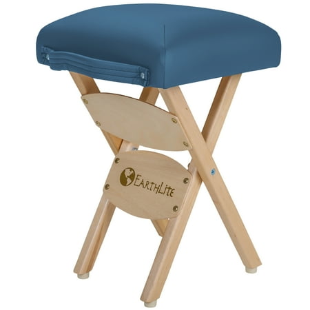 EARTHLITE Massage Therapist Stool - Folding Massage Stool, Hardwood Maple, CFC-Free