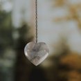 thumbnail image 1 of OULII 1Set Semi Precious Stone Heart Shaped Pendant Stylish Pendant for Jewelry Making Dark Blue, 1 of 8