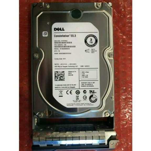 Dell 55H49 3TB SEAGATE ES.3 6Gb/s 3.5" SAS ST3000NM0023 MD 3200 MD1200 R710 R720 616639021806 Disco