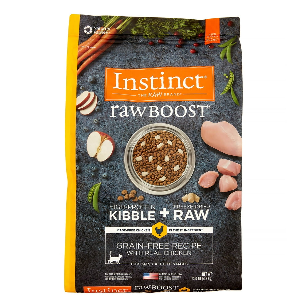 Instinct Raw Boost GrainFree Recipe with Real Chicken Natural Dry Cat Food by Nature's Variety