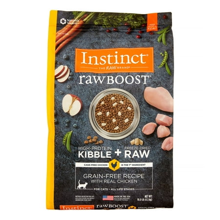 Instinct Raw Boost Grain-Free Recipe with Real Chicken Natural Dry Cat Food by Nature's Variety, 10 lb. Bag