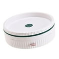 thumbnail image 2 of Organizador de tocadiscos giratorio perfecl Bandeja de almacenamiento Bandeja decorativa para servir Estante de especias para encimera Blanco, 2 of 8