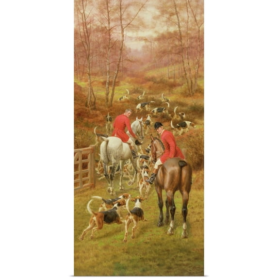 Great BIG Canvas | Rolled Edward Algernon (1850-0) Douglas Poster Print entitled Hunting Scene, 1906