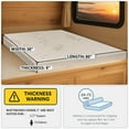 thumbnail image 2 of Foamma 6" x 30" x 80" High Density Gel Memory Foam RV Bunk Mattress Replacement Topper for Camper Truck & Travel Trailer - Organic Cotton Cover, Firm Support, CertiPUR-US Certified, Made in USA, 2 of 7